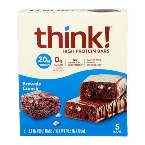 Think Thin, High Protein Brownie Crunch Bars, 10.5 Oz(Case Of 6)