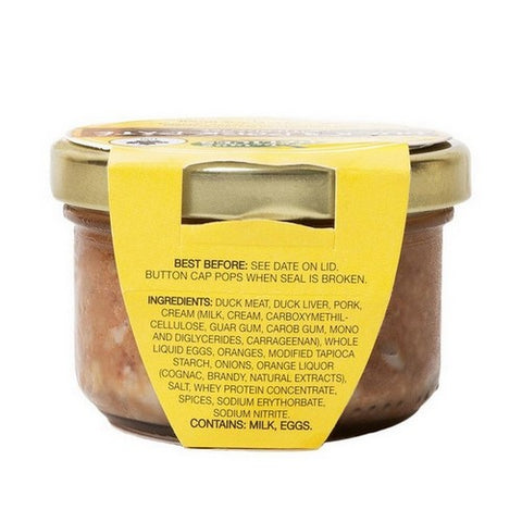 Fabrique Delices, Duck And Pork Pate With Orange, 2.8 Oz(Case Of 12)