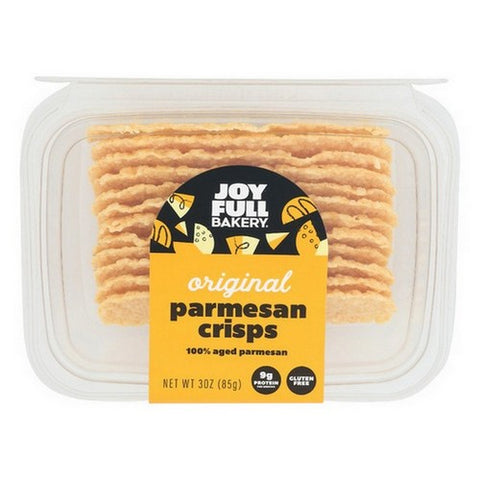 Joyfull Bakery, Original Parmesan Cheese Crisps, 3 Oz(Case of 8)