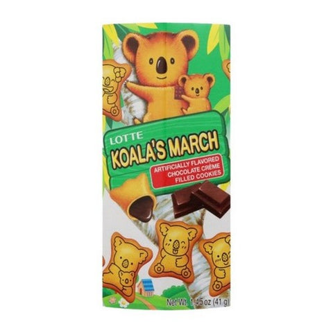 Lotte, Koalas March Cookie With Chocolate Small, 1.45 Oz(Case Of 6)