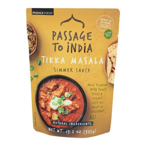 Passage Foods, Tikka Masala Simmer Sauce, 13.2 Oz(Case Of 6) Passage Foods