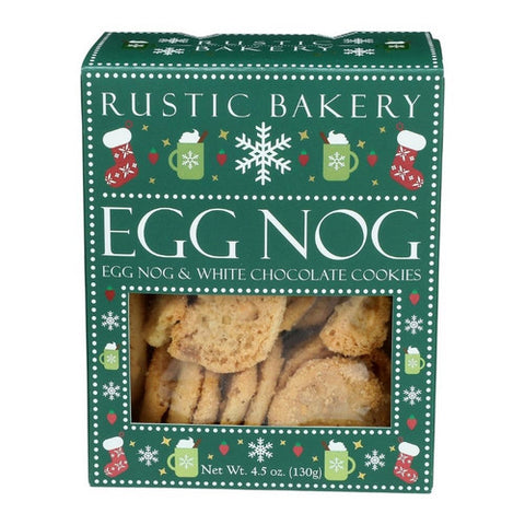 Rustic Bakery, Egg Nog and White Chocolate Cookies, 4.5 Oz(Case Of 12)