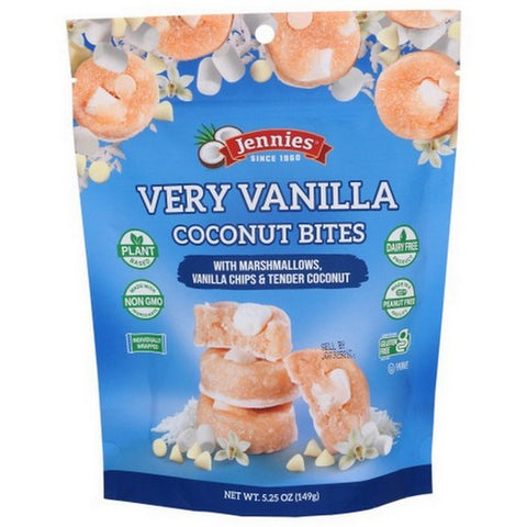 Jennies, Very Vanilla Coconut Bites With Marshmallows, 5.25 Oz(Case Of 6)