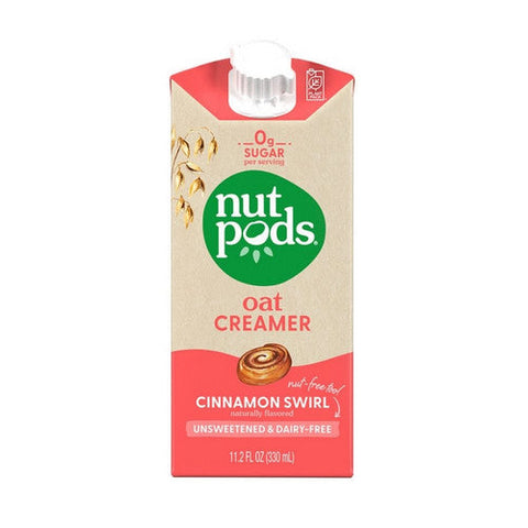 Nutpods, Cinnamon Swirl Oat Creamer Unsweetened And Dairy Free, 11.2 Oz(Case Of 12) Nutpods