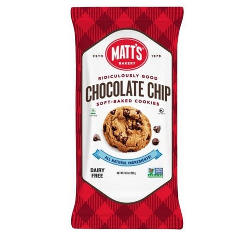 Matts, Chocolate Chip Cookies, 10.5 Oz(Case Of 6)