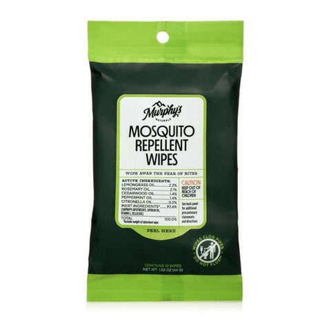 Murphys Naturals, Mosquito Repellent Wipes, 10 Count(Case Of 6) Murphys Naturals