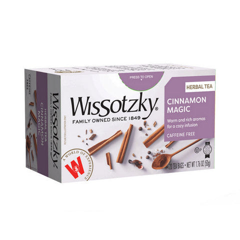Wissotzky, Cinnamon Magic Tea, 20 Bags(Case Of 6) Wissotzky