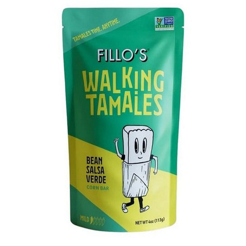 Fillos, Walking Tamales Bean Salsa Verde, 4 Oz(Case Of 7)