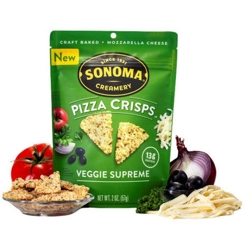 Sonoma Creamery, Veggie Supreme Pizza Crisps, 2 Oz(Case Of 6)