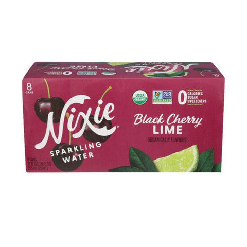 Nixie, Sparkling Water Black Cherry Lime , 96 Oz(Case Of 3)