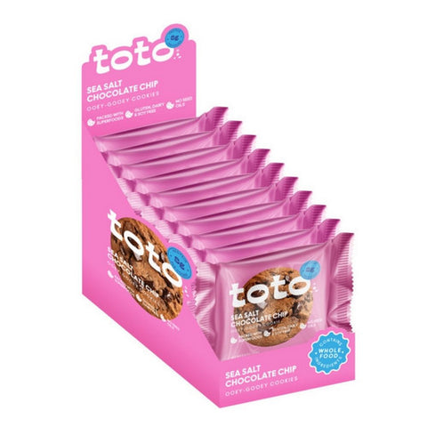 Toto Foods, Sea Salt Chocolate Chip Cookie, 2.5 Oz(Case Of 10)