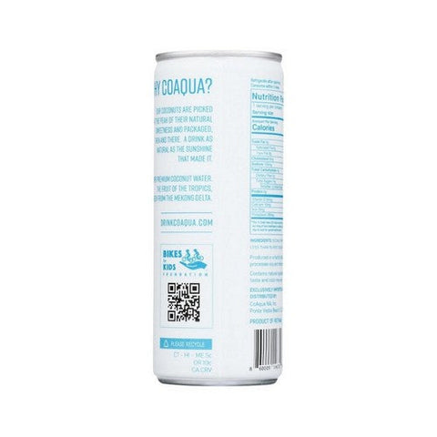 Coaqua, Original Super Premium Coconut Water, 8.4 Oz(Case Of 6) Coaqua