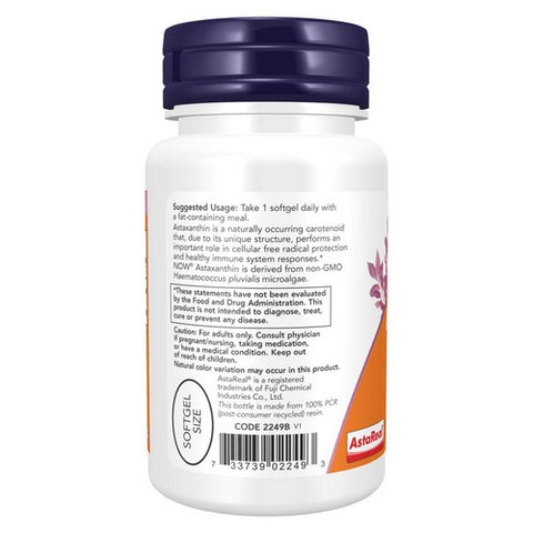 Now Foods, Astaxanthin, 10 mg, 30 Softgels