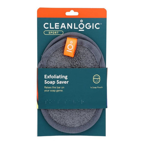 Cleanlogic, Men's Exfoliating Soap Saver, 1 Count Cleanlogic