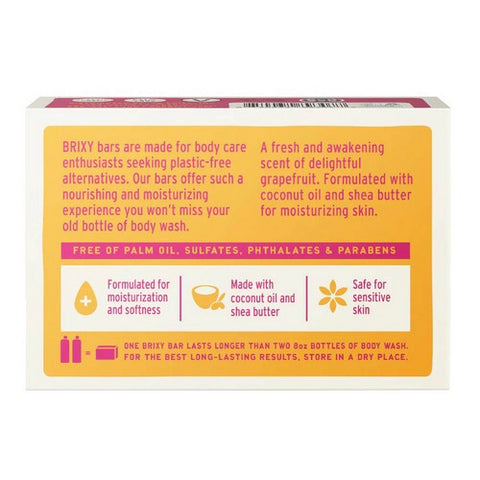 Brixy, Body Wash Bar Citrus, 4 Oz
