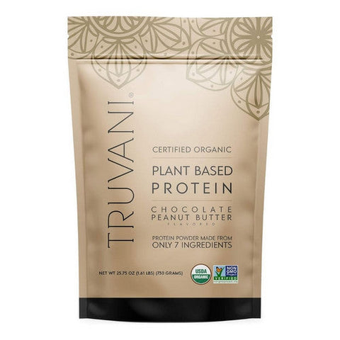 Truvani, Organic Plant Protein Powder Chocolate Peanut Butter, 25.75 Oz Truvani