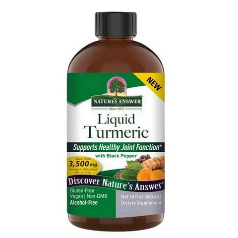 Nature's Answer, Liquid Turmeric With Black Pepper, 16 Oz