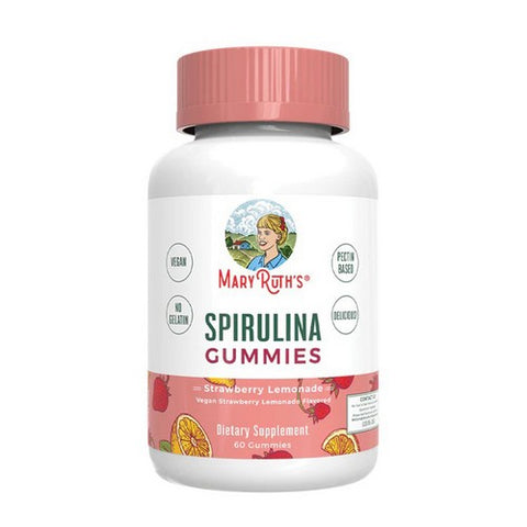 MaryRuth's, Spirulina Strawberry Lemonade, 60 Gummies