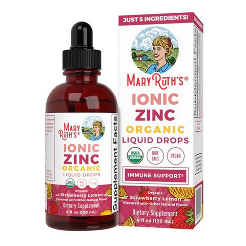 MaryRuth's, Organic Ionic Zinc Lemon Strawberry, 4 Oz