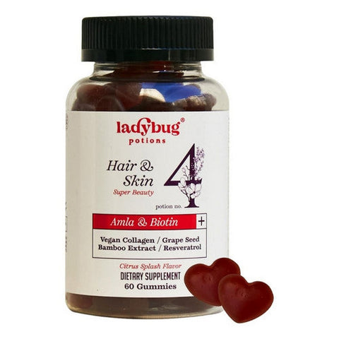 Ladybug Potions, Super Beauty Hair And Skin, 60 Gummies Ladybug Potions