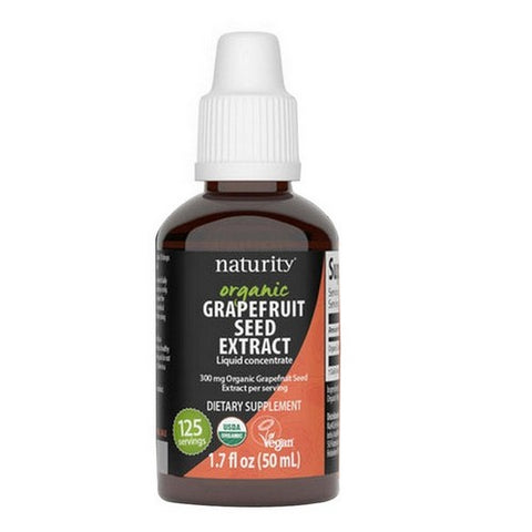 Naturity, Organic Grapefruit Seed Liquid Extract, 1.7 Oz