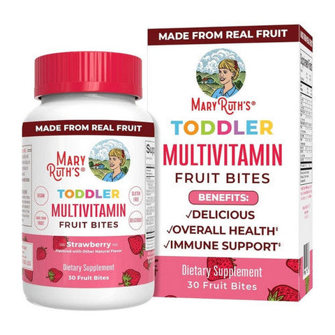 MaryRuth's, Toddler Multivitamin Fruit Bites Strawberry, 30 Gummies MaryRuth's