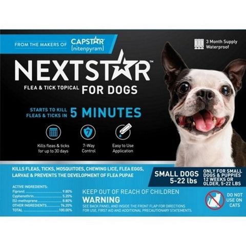 Delightibles, Flea & Tick Topical Treatment For Small Dogs 5-22 Lbs, 3 Count