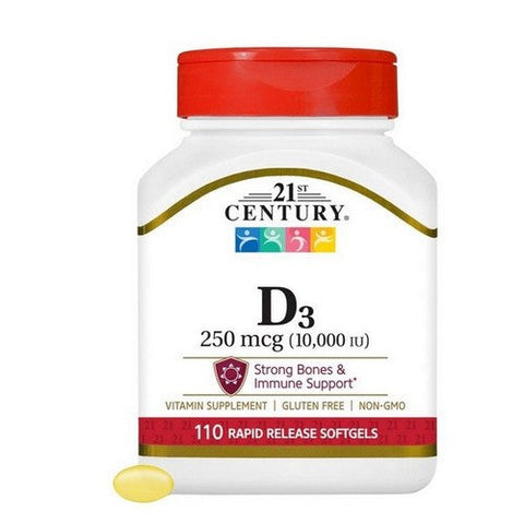 21st Century, Vitamin 400 IU, 250 Mcg, 110 Softgels 21st Century