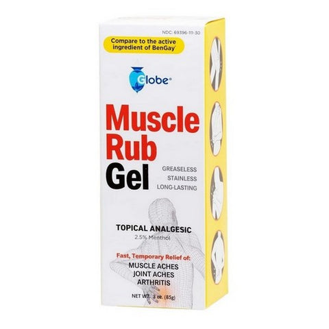 Globe, Muscle Rub GeL, 3 Oz