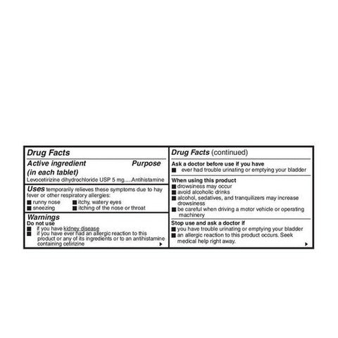 Camber, Allergy Relief Levocetirizine Dihydrochloride, 35 Tabs