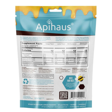 Apihaus, Honey & Propolis Assorted, 20 Lozenges