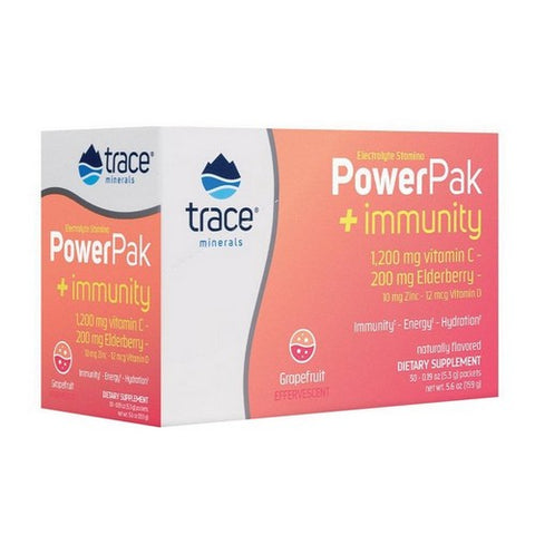 Trace Minerals, Electrolyte Stamina Power Pak + Immunity Grapefruit Effervescent, 30 Packets