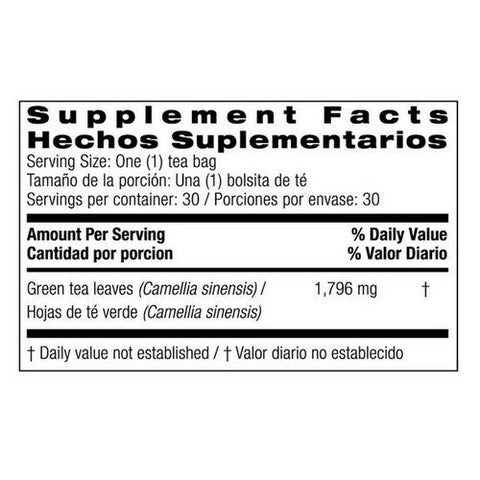 Bio Nutrition Inc, Green Tea, 30 Bags Bio Nutrition Inc
