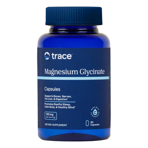 Trace Minerals, Magnesium Glycinate, 120 mg, 90 Count