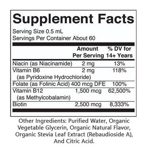 MaryRuth's, Organic Tart Cherry Vegan Vitamin B-Complex Liquid Drops, 1 Oz