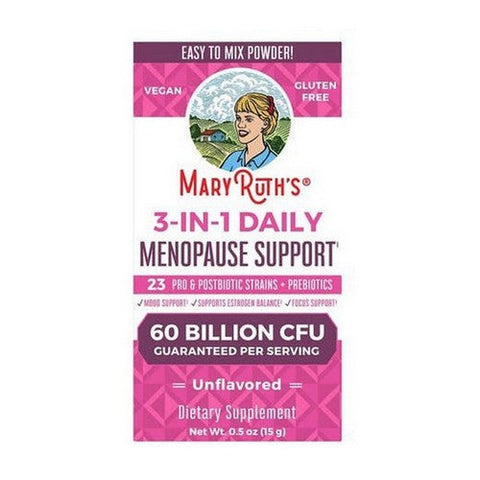 MaryRuth's, 3-in-1 Daily Menopause Support Powder Unflavored, 0.5 oz MaryRuth's