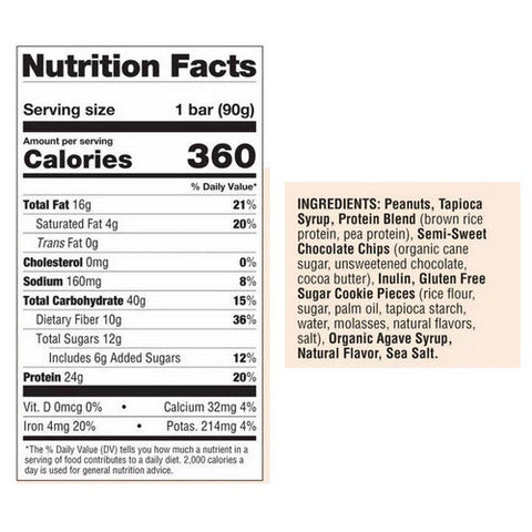 Pure Protein, Cookie Fied Big Bar Peanut Butter Chocolate Chip, 12 Count Pure Protein