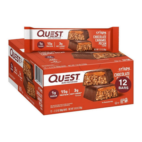 Hero Protein Bar Chocolate Caramel Pecan 12 Count by Pure Protein