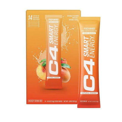 Cellucor, C4 Smart Energy Peach Mango, 14 Count