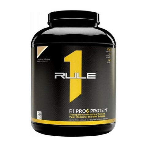 Rule 1, R1 Pro6 Protein Cookies And Creme, 4 Lbs Rule 1