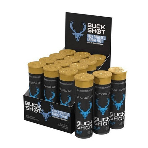 Bucked Up, Buck Shots Blue Raz, 12 Count Bucked Up