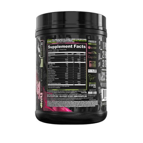 Ryse Supplements, Godzilla Pre-Workout Strawberry Kiwi, 790 Grams Ryse Supplements