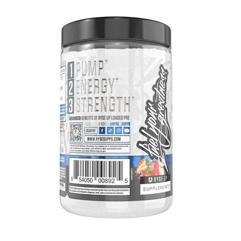 Ryse Supplements, Loaded Pre-Workout Pink Splash, 420 Grams Ryse Supplements