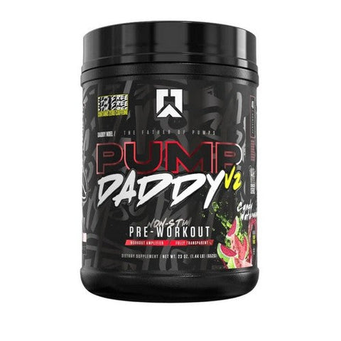 Ryse Supplements, Pump Daddy V2 Non Stim Pre-Workout Candy Watermelon, 650 Grams Ryse Supplements