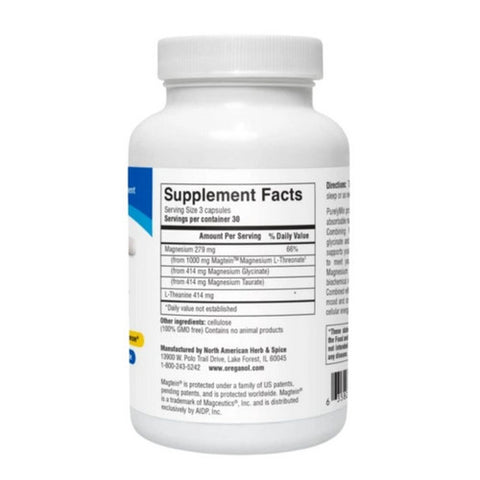 North American Herb & Spice, Purely Min Magnesium, 90 Veg Caps