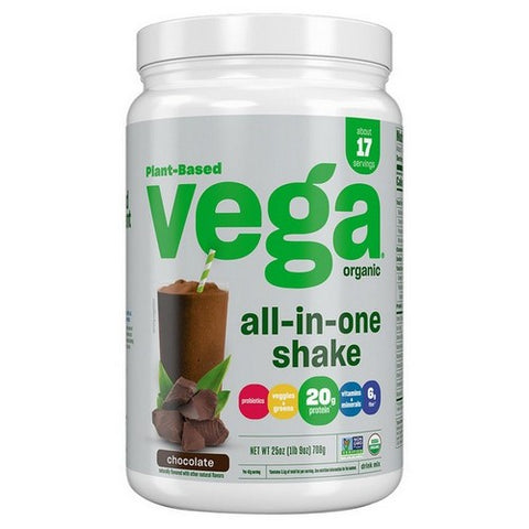 Vega, One Organic All In One Shake Chocolate, 25 Oz