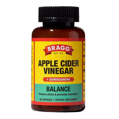 Bragg, Daily Balance Apple Cider Vinegar And Ashwagandha, 90 Capsules Bragg
