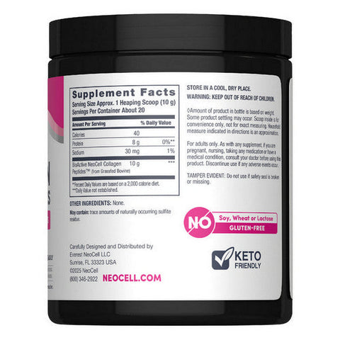 Neocell Laboratories, Grass-Fed Collagen Peptides Unflavoured, 7 Oz Neocell Laboratories