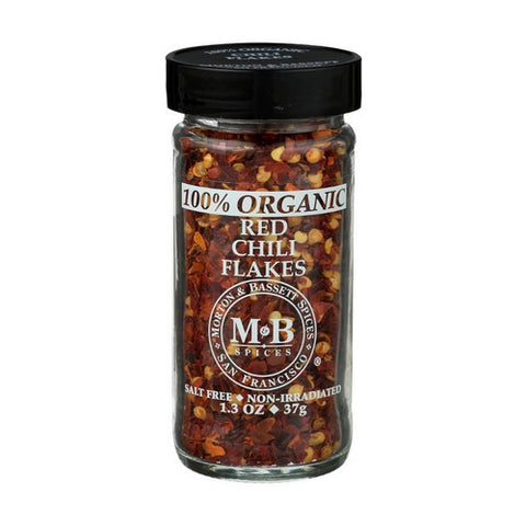 Morton, 100% Organic Red Chili Flakes, 1.3 Oz (Case Of 3)
