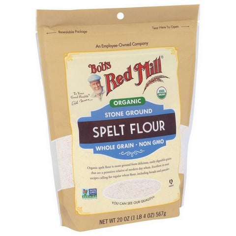 Bobs Red Mill, Organic Spelt Flour, 20 Oz (Case Of 4)